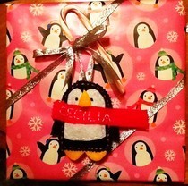 Felt Penguin Christmas Ornament