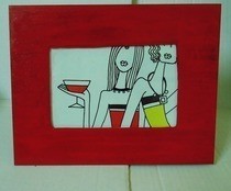 Painted Glass Frame