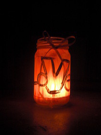Candle Love Bottle