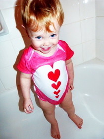 Heart Onesie & Paper Plate Stencil