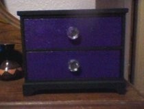 Black And Purple Jewerly Box