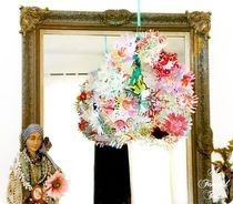 Paper Flower Chandelier