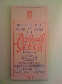Vintage Sugar Sack Canvas