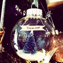 Peace On Earth Glass Ornament