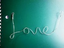 Wire Love Necklace