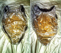 Shiny Liquid Gold Lame' Leotard Bodysuit.