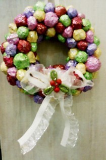 Wreath Made Using Newspaper