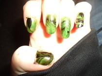 More Marbeled Nail Art 