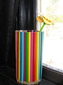 Colored Pencil Vase