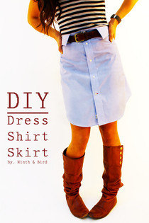 Diy Dress Shirt Skirt