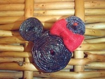Up Cycled Minnie Mouse Magazine Pendant