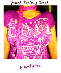 French Knitting Scarf