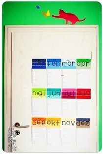 Paint Swatch Birthday Calendar