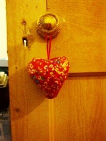 Paper Mache Heart Door Hanger