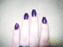 Black And Purple Nails