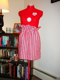 Paper Bag Skirt With Zipper