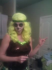 Voodoo Skull Make Up For Roux Doux Fest