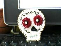 Sugar Skull Brooch   My Version.