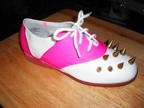 Punk Pink Saddleback Shoes