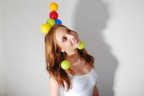 Plastic Play Ball Headdress
