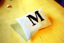 DIY Embroidered Monogram