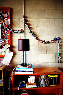 Recycled Magazine Ball Garland