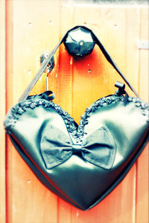 Leather Effect Heart Shaped Bag