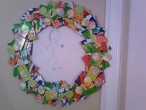 Cardboard Wreath/ Frame