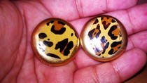 Diy: Leopard Print Earings
