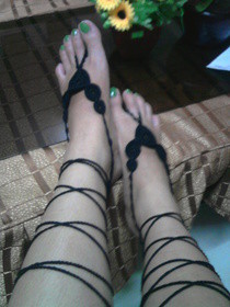 Black Barefoot Crochet