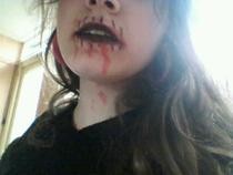 Bloody Vampire Stiched Lips