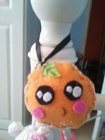 Smiling Orange From Felt