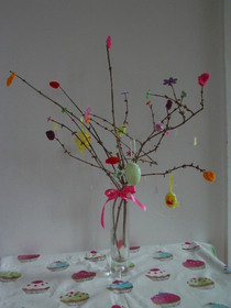 Easter Tree With Bright Leaves