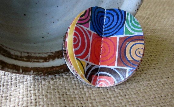 How To Make A 3 D Paper Brooch