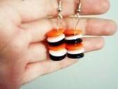 Rainbow Button Earrings