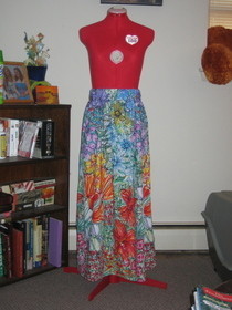 Elastic Waist Maxi Skirt
