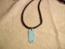 Turquois Dogtag Necklace