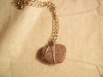 Heart Rock Necklace