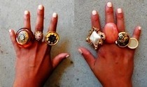 Statement Button Ring