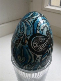 Paisleyish Easter Egg