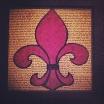Magenta Fleur De Lis