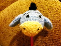 Crochet Eeyore Car Aerial Topper