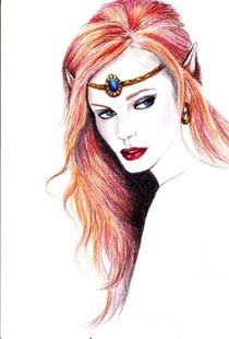 Elvin Princess Drawing