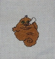 Baby Jabba The Hutt Cross Stitch