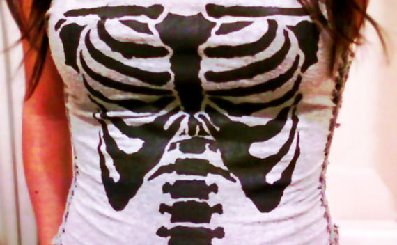 Ribcage Shirt With Weaving