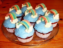 Rainbow Cupcakes