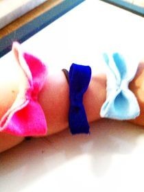 Felt Bows On Elastics
