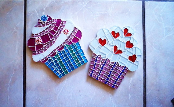 Mosaic Cupcake Hot Pot Stands