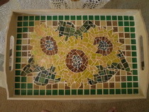 Mosaic Sunflower Tray