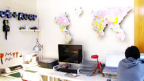 Cut-Out Wall Map